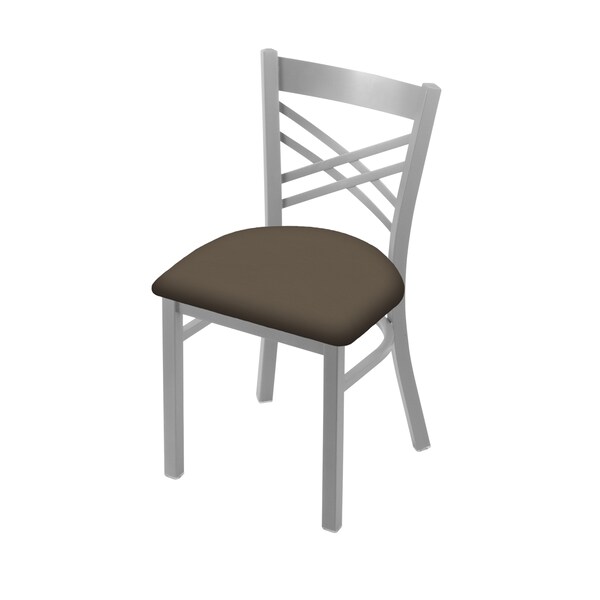 620 Catalina 18" Chair with Anodized Nickel Finish and Canter Earth Seat